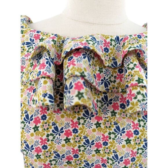 Liberty X Target Women Multicolor Floral Print Sleeveless Blouse Size Medium - Picture 5 of 14